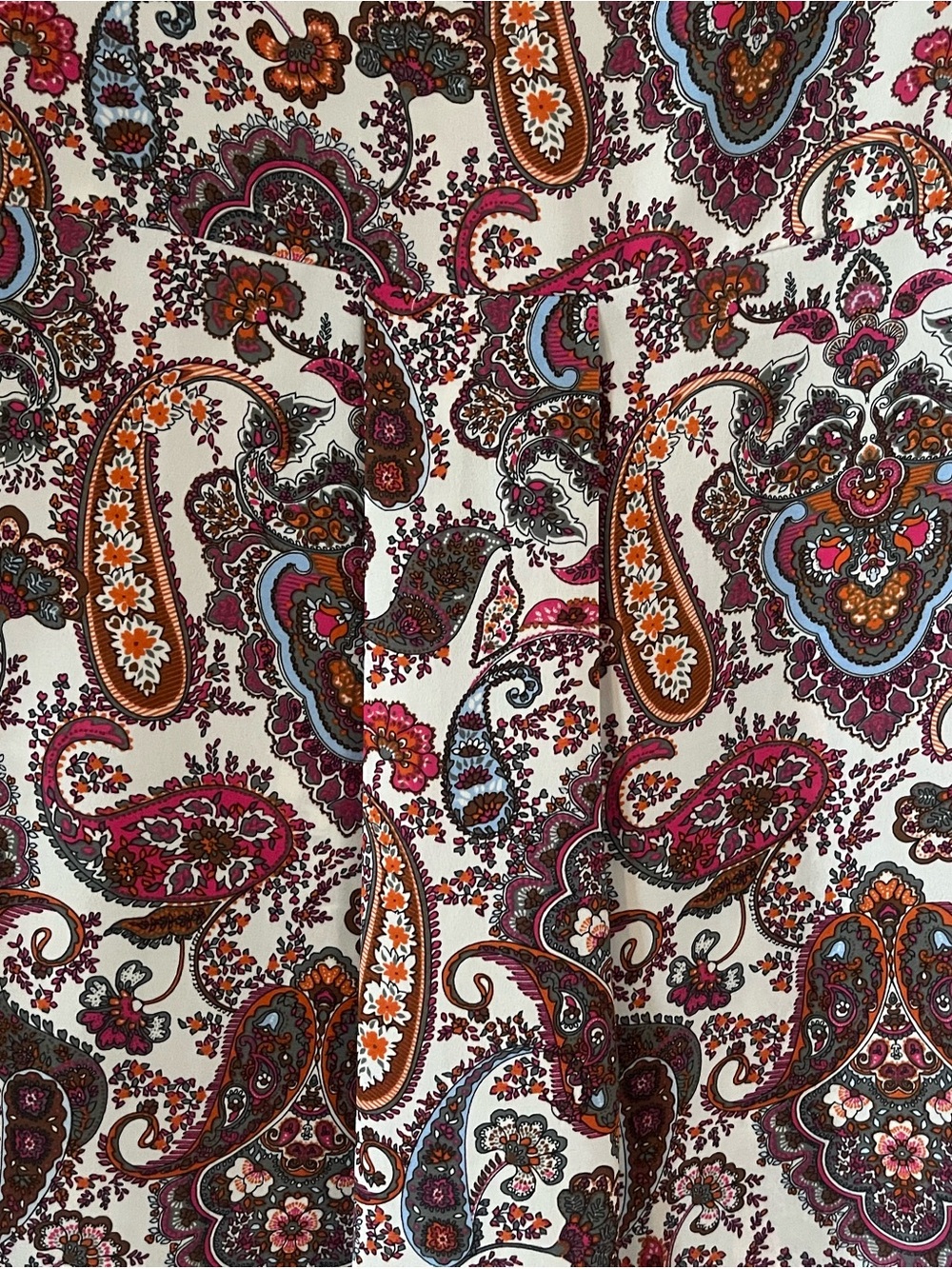 DR2 Paisley Short Sleeve Blouse Scoop Neck Women’s Size Medium - Picture 15 of 15